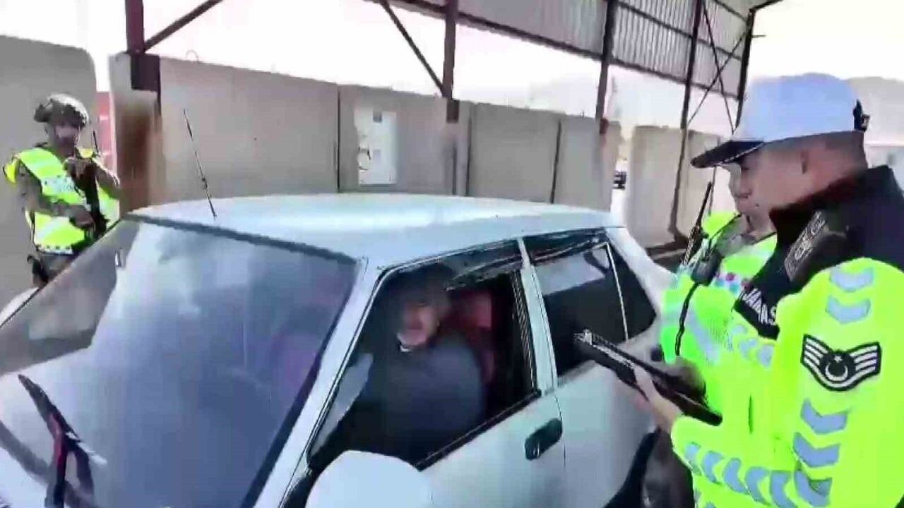 Gercüş'te drone destekli trafik denetimi