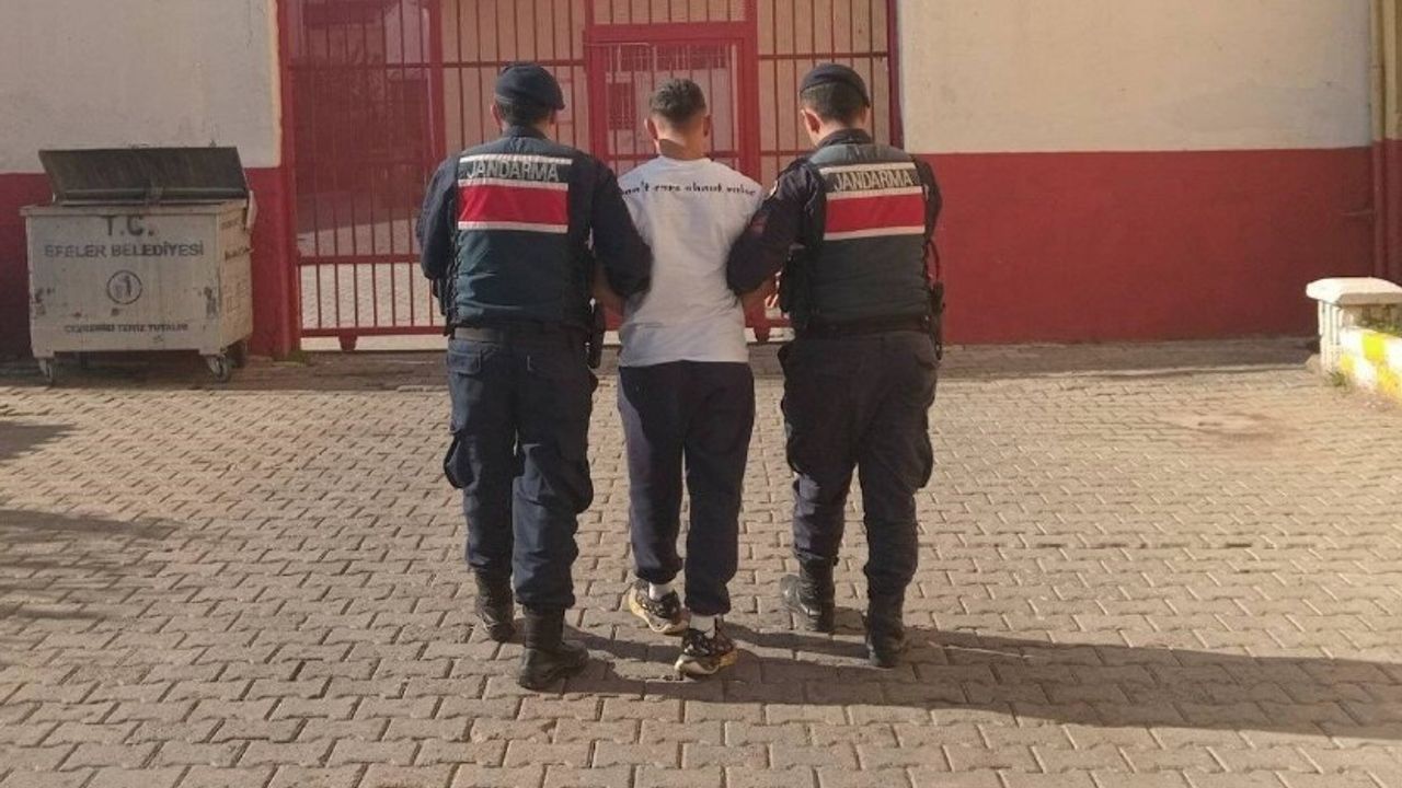 Germencik'te 'kasten öldürme' suçundan aranan kişi jandarmaya yakalandı