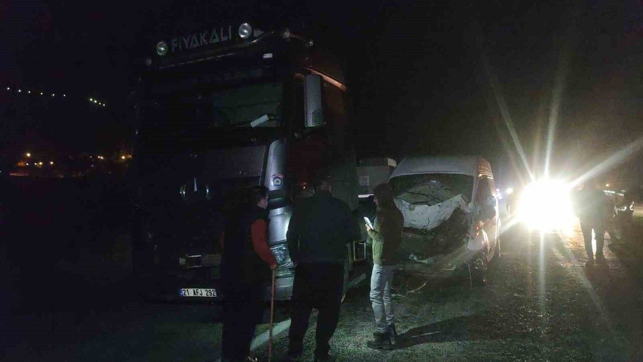 Gevaş’ta minibüs ve otomobil, yola fırlayan ineğe çarptı: 2 yaralı, inek telef oldu