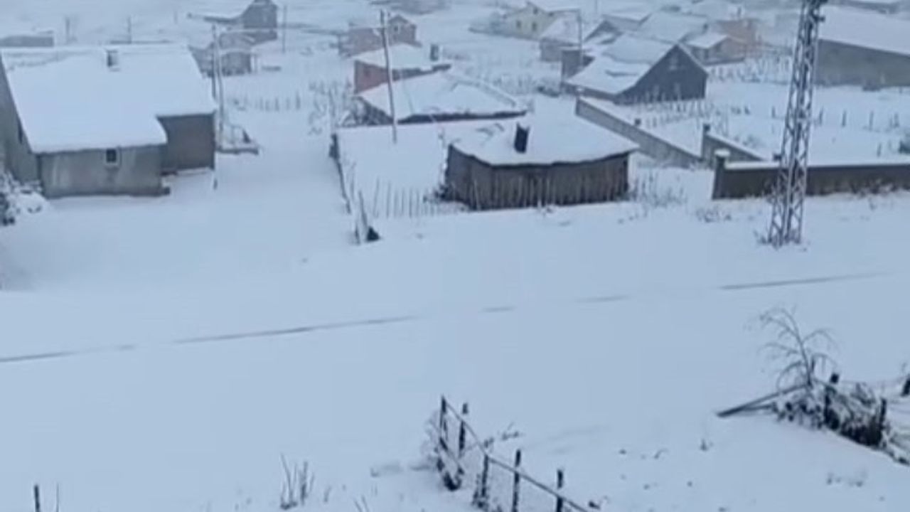 Giresun Bektaş ve Kulakkaya yaylaları karla kaplandı