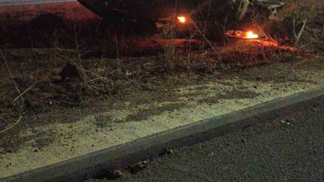 Gümüşhane'de Otomobil Ters Döndü: 1 Yaralı