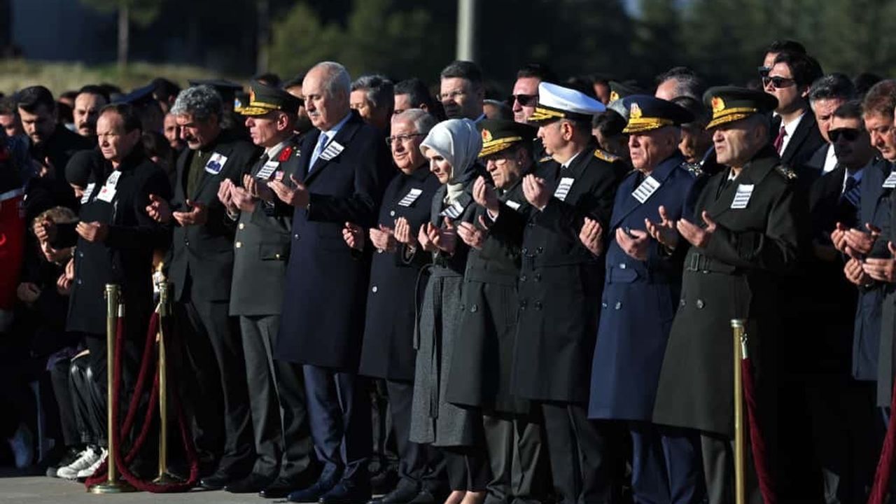 Gürcistan’daki C-130 kazasında şehit olan 20 asker için Mürted’te tören