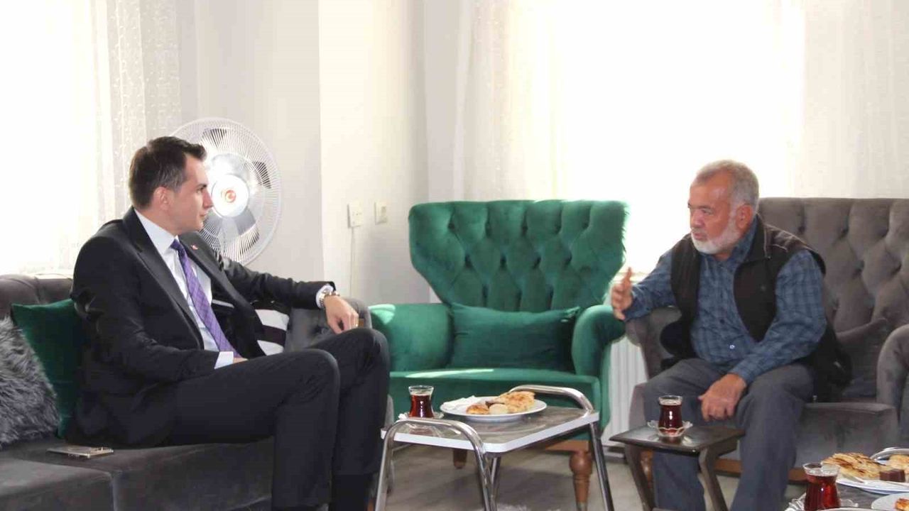 Hisarcık Kaymakamı Atam'dan gaziye ziyaret: Devlet desteği vurgulandı