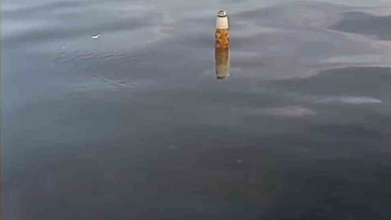 Hopa açıklarında su üstünde bulunan cismin Rus menşeli roket motoru şüphesi