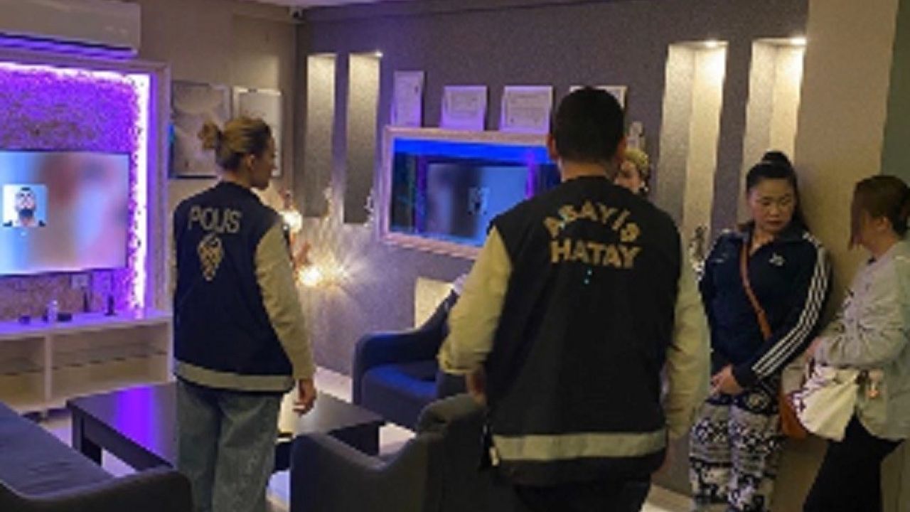 İskenderun'da SPA ve masaj salonlarına denetim: 14 yabancı kadın göç idaresine teslim edildi