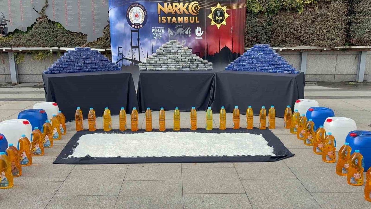 İstanbul'da narkotik operasyonu: 494 kg uyuşturucu ele geçirildi
