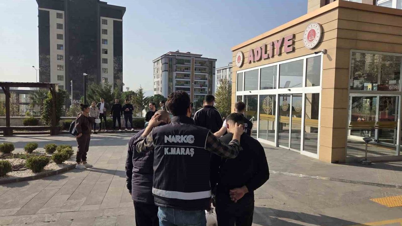 Kahramanmaraş'ta uyuşturucu operasyonunda 3 tutuklama