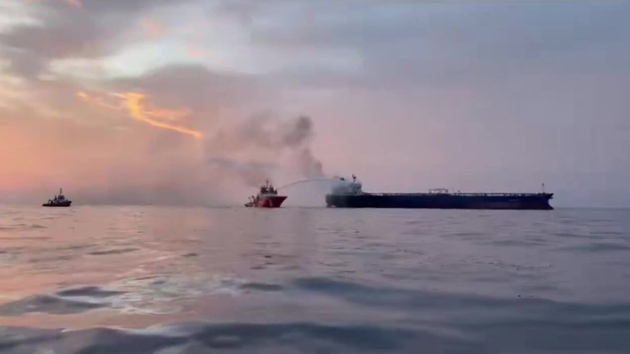 KAIROS gemisindeki yangına müdahale sürüyor