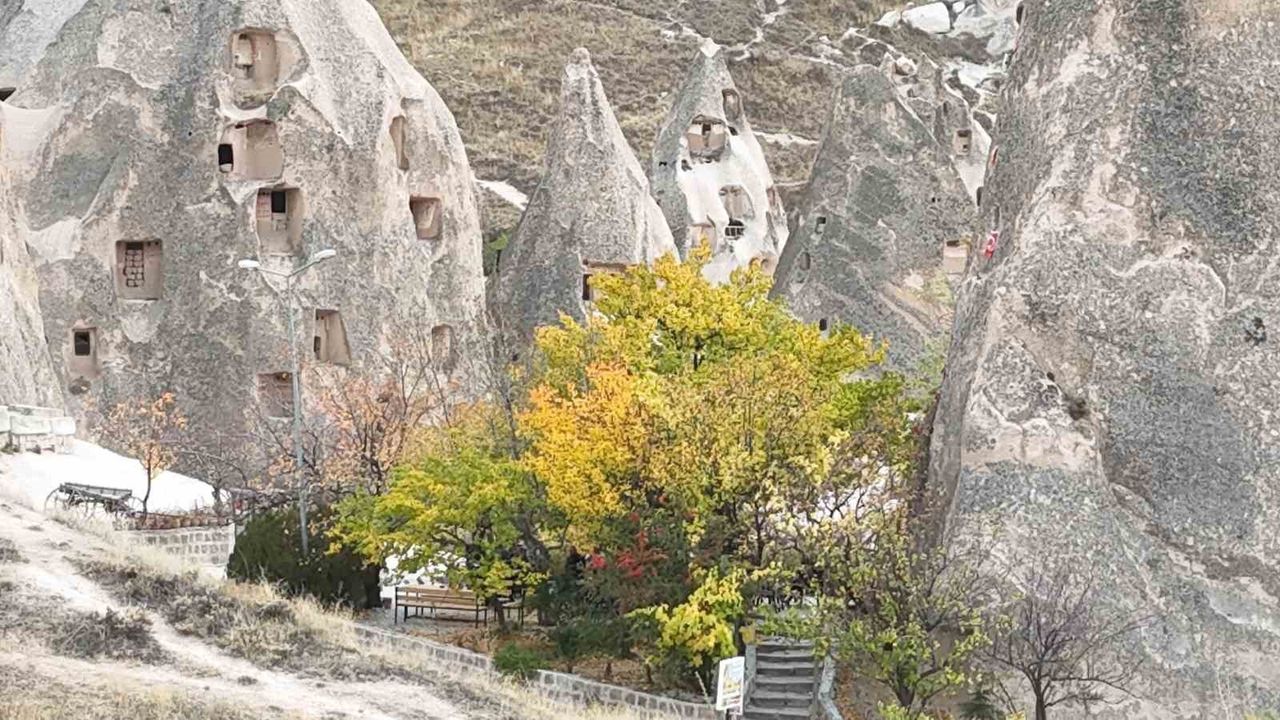 Kapadokya'da Sonbahar Renkleri Drone ile Görüntülendi