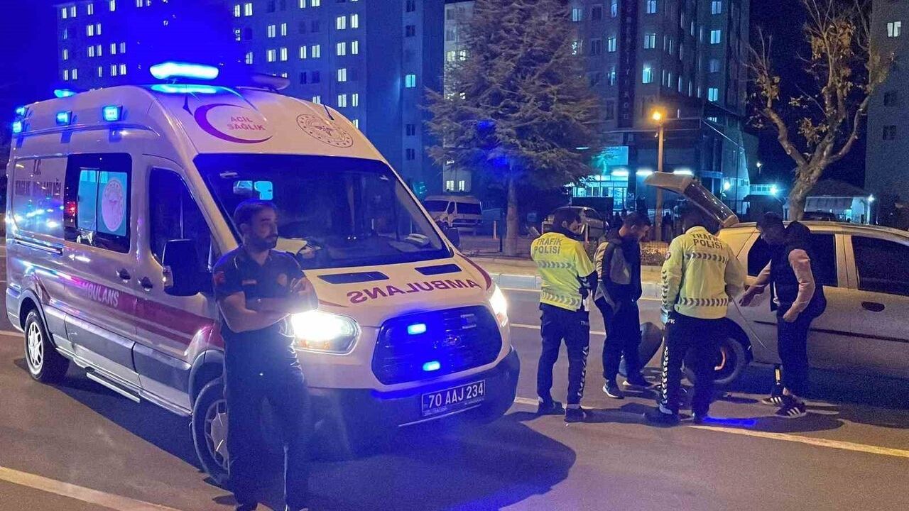 Karaman'da alkollü elektrikli bisiklet sürücüsü arkadan çarptı: 3.79 promil çıktı