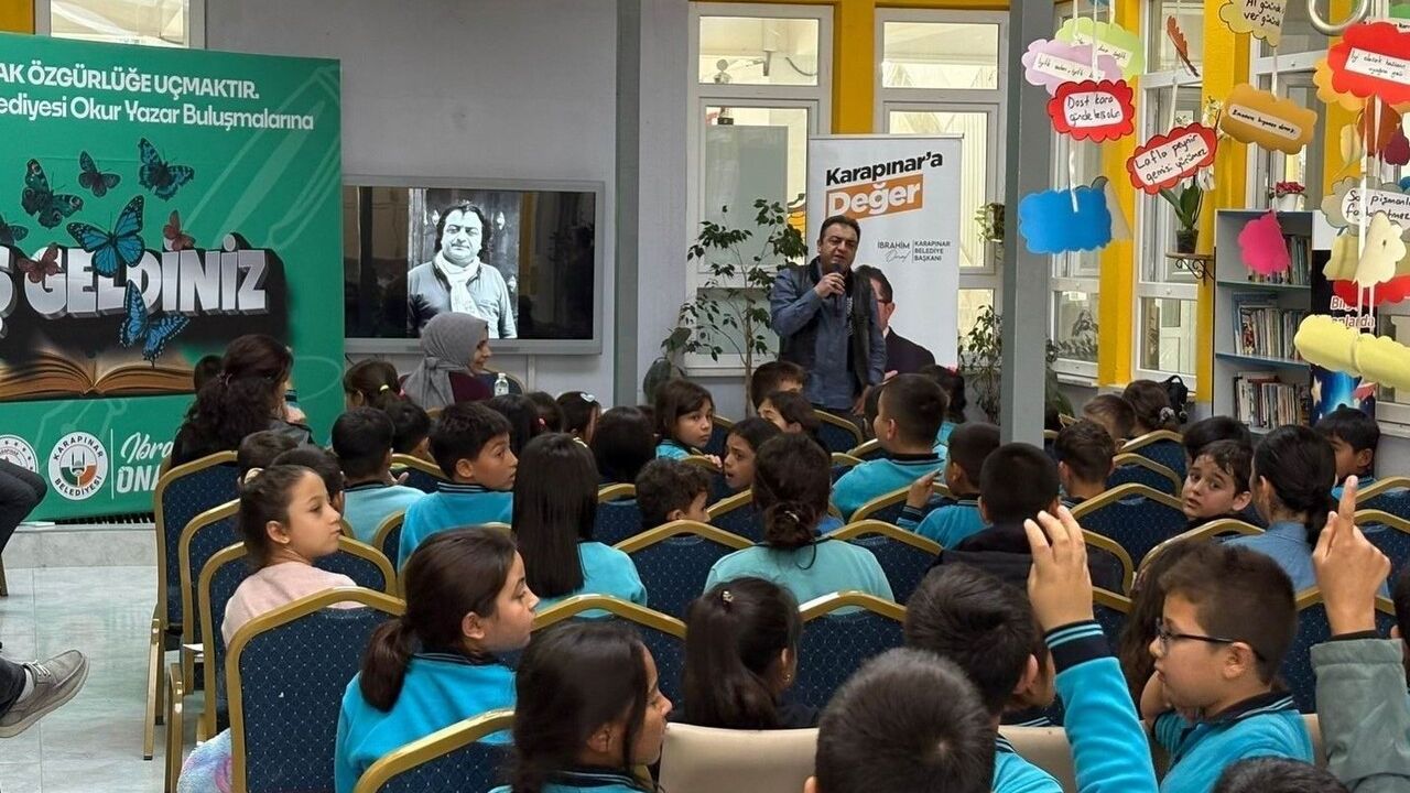 Karapınar’da "Okur-Yazar Buluşmaları" 75. Yıl İlk/Ortaokulunda sürdü