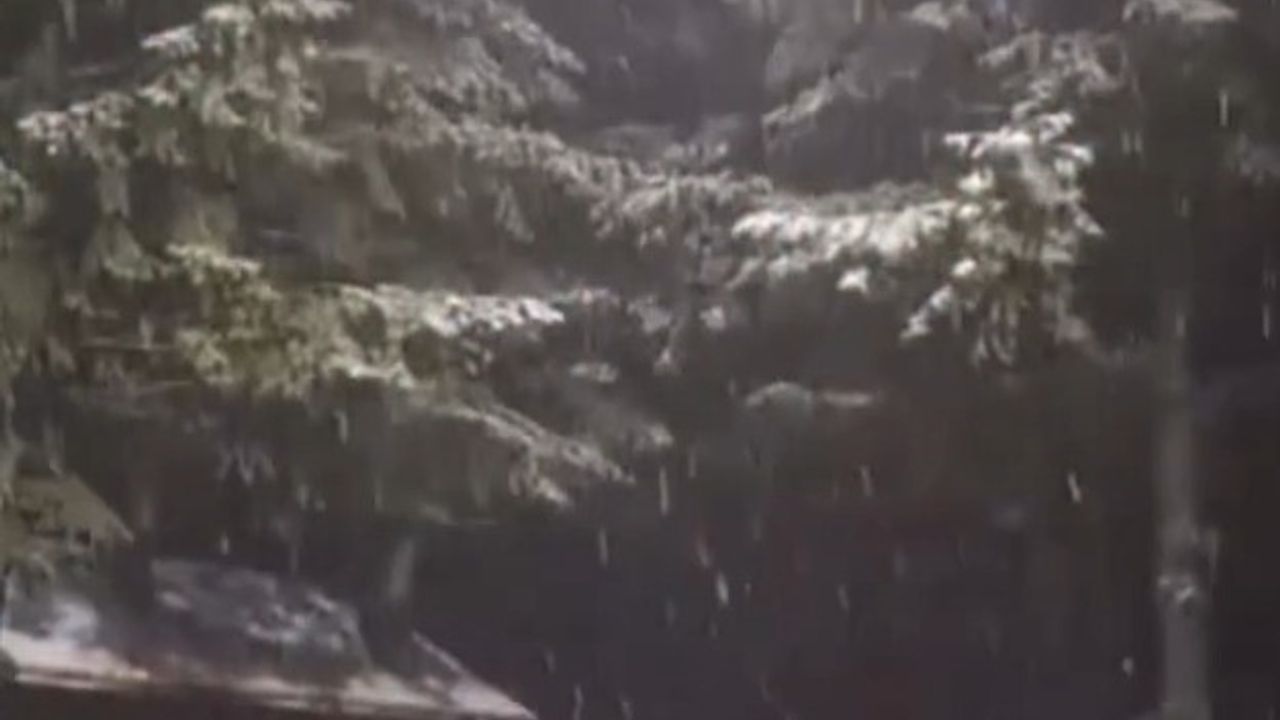 Kartepe'ye sezonun ilk karı düştü