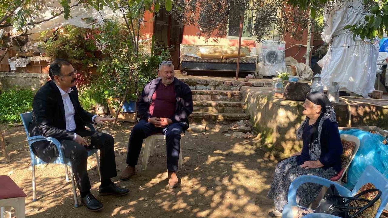 Kaymakam Ateş hane ziyaretlerinde: 'Aile Ocağımız Sultanhisar' çalışmaları