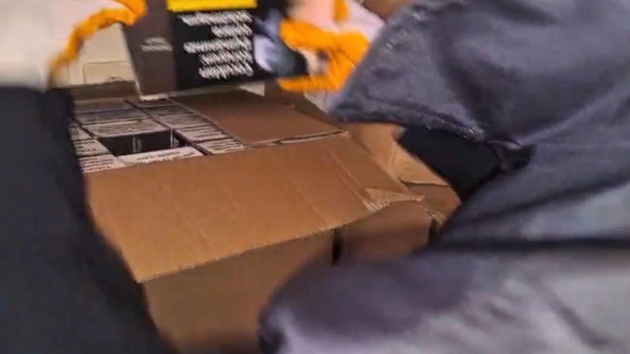 Kayseri'de 49 bin 200 makaron ve 30 kg tütün ele geçirildi: 1 gözaltı