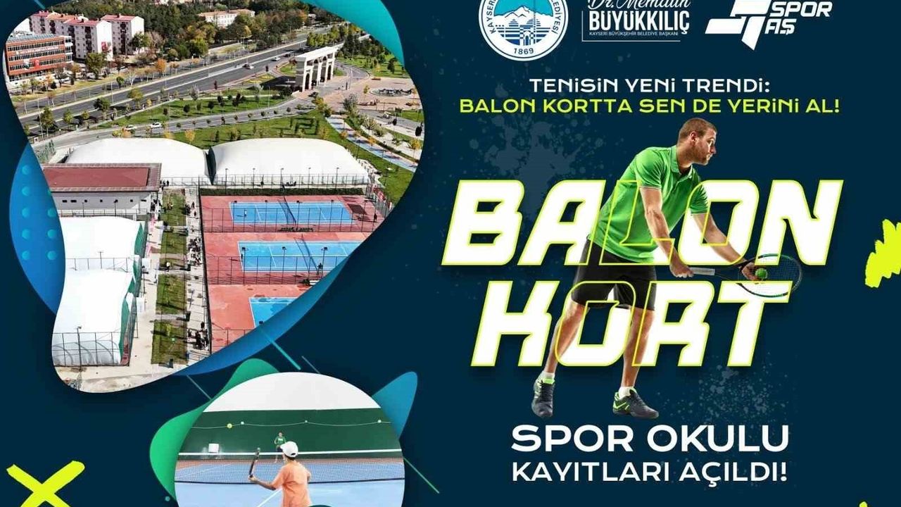 Kayseri Millet Bahçesi Tenis Spor Okulu Kayıtları Başladı