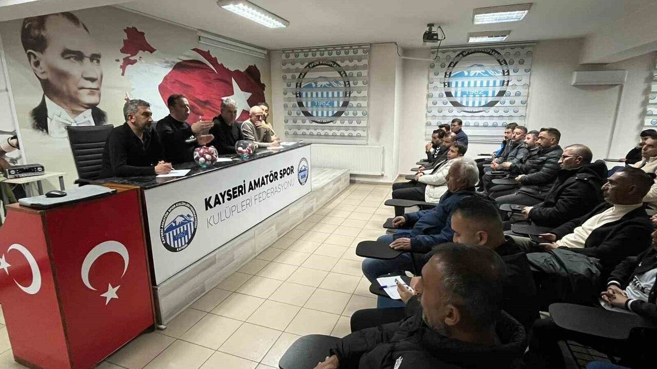 Kayseri U14 Ligi 2025-2026 fikstürü çekildi - 35 takım, 4 grup