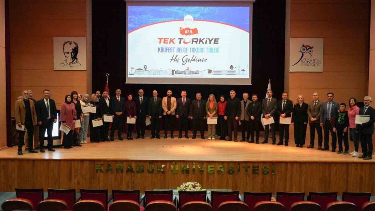 KBÜFEST 2025'e Katkı Sunanlara Teşekkür Belgeleri Verildi