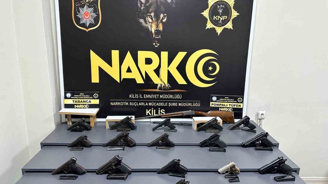 Kilis’te tır ve ev baskınında silah ve kaçak sigara ele geçirildi: 1 tutuklama