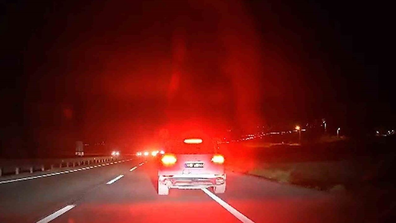 Kırıkkale'de trafikte tehlike yaratan sürücü yakalandı