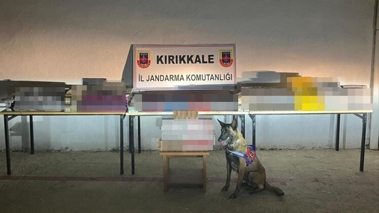 Kırıkkale’de yaklaşık 1 buçuk milyon liralık kaçak tütün operasyonu