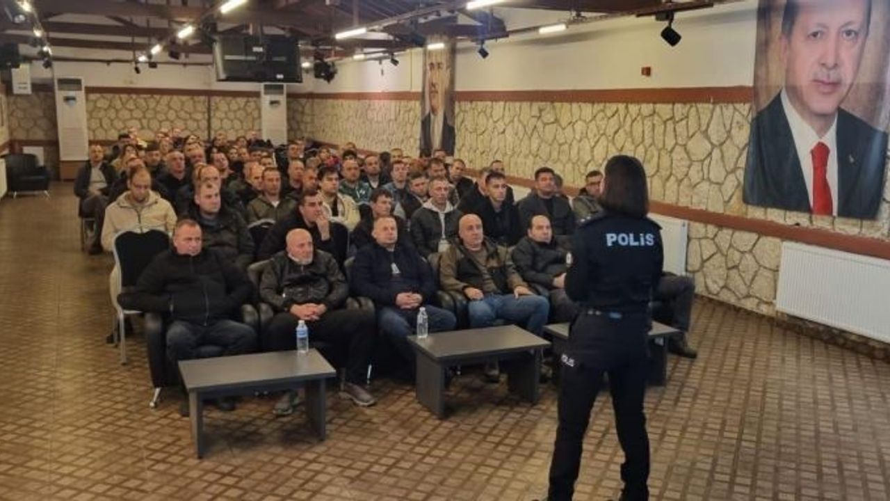 Kırklareli'de özel güvenlik personeline kapsamlı hizmet içi eğitim