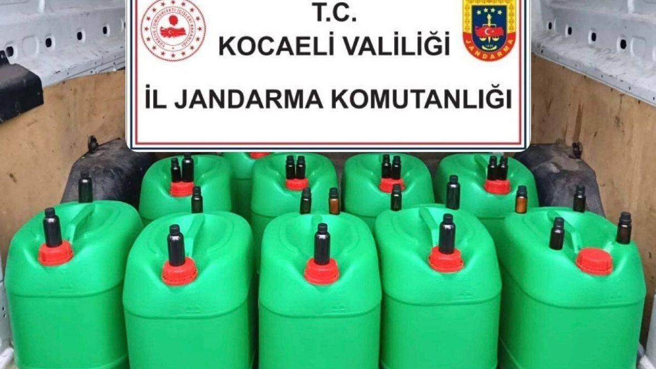 Kocaeli'de 400 litre sahte alkol ele geçirildi