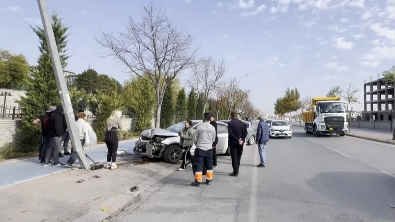 Konya Meram'da sollama kazası: Sürücü şoka girip ağladı