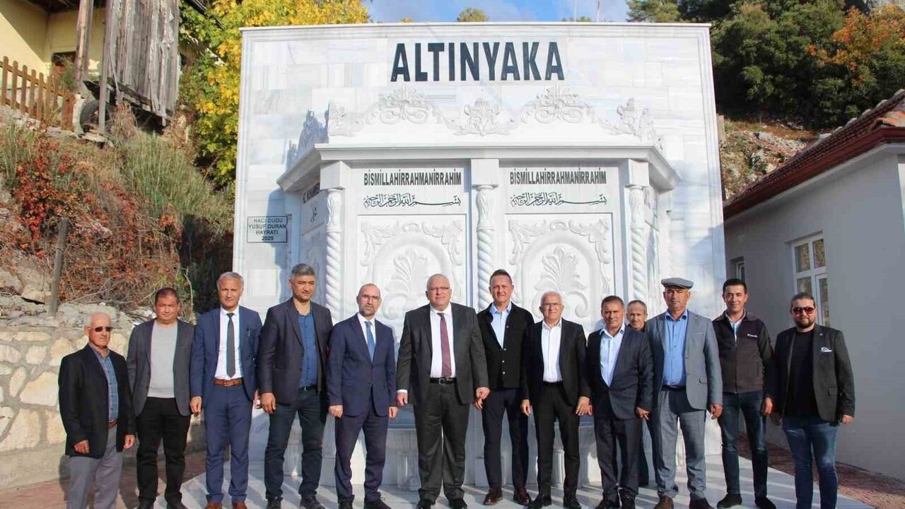 Kumluca Altınyaka'da hayırsever çeşmesi açıldı