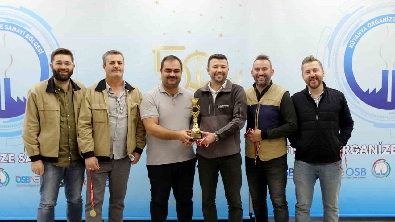 Kütahya OSB 4. Firmalar Arası Tavla Turnuvası'nda Martur Kılıf şampiyon oldu