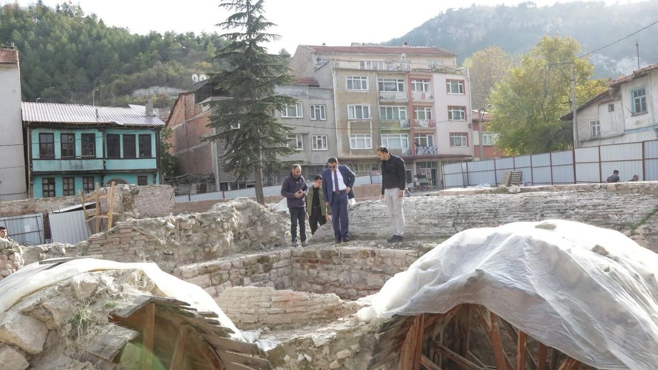 Kütahya Valisi Musa Işın Yakup Çelebi İmaret Külliyesi restorasyonunu inceledi