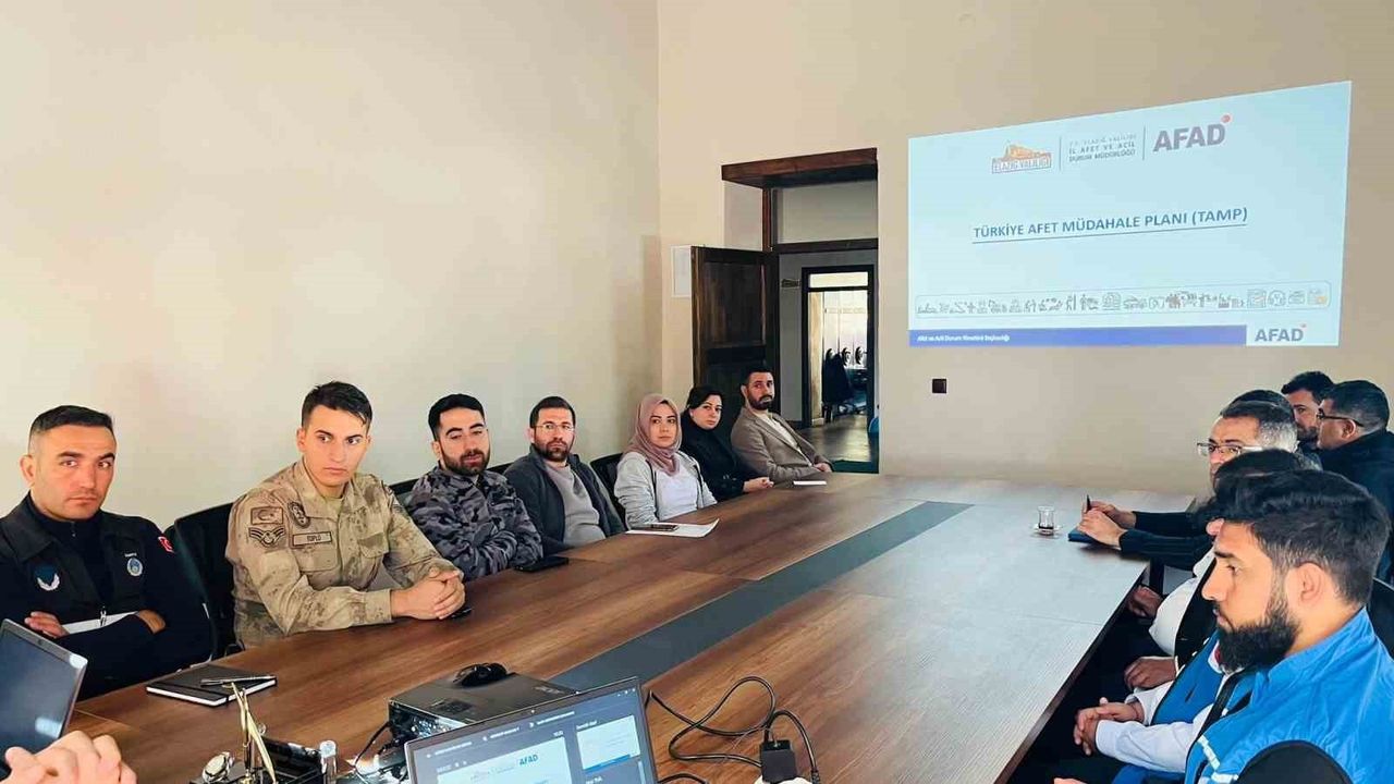 Maden'de Türkiye Afet Müdahale Planı (TAMP) Toplantısı