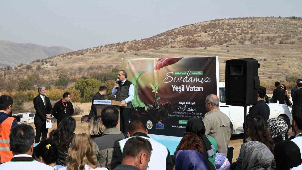 Malatya'da 733 bin 650 fidan toprakla buluştu