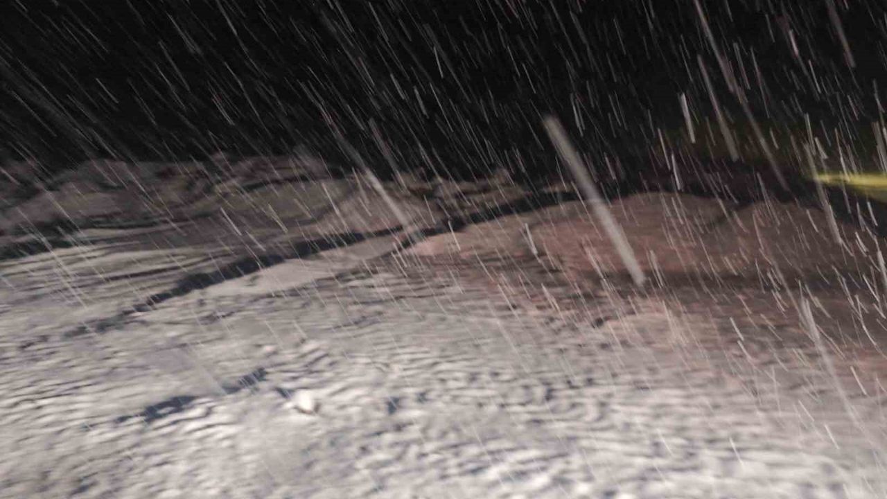 Malatya kırsalında kar yağışı etkili oldu