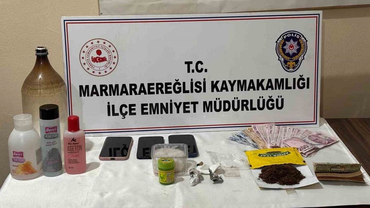 Marmaraereğlisi’nde uyuşturucu operasyonu: bir kişi gözaltına alındı