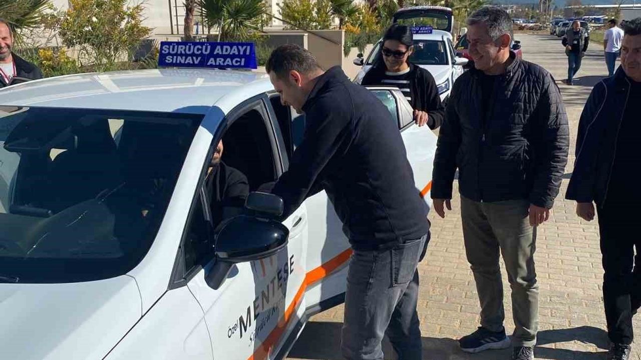 Menteşe'de Direksiyon Eğitimi ve Sınav Alanı Denetimi