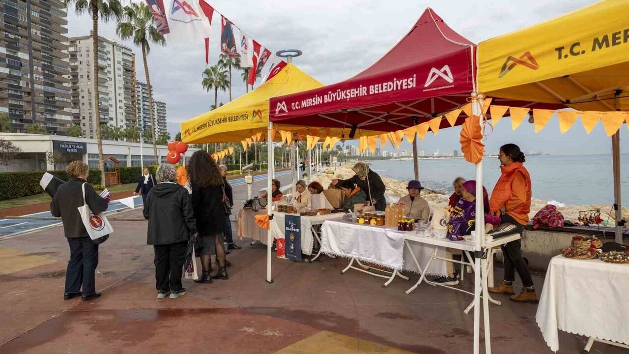 Mersin'de 25 Kasım etkinlikleriyle kadına yönelik şiddete karşı farkındalık arttırıldı