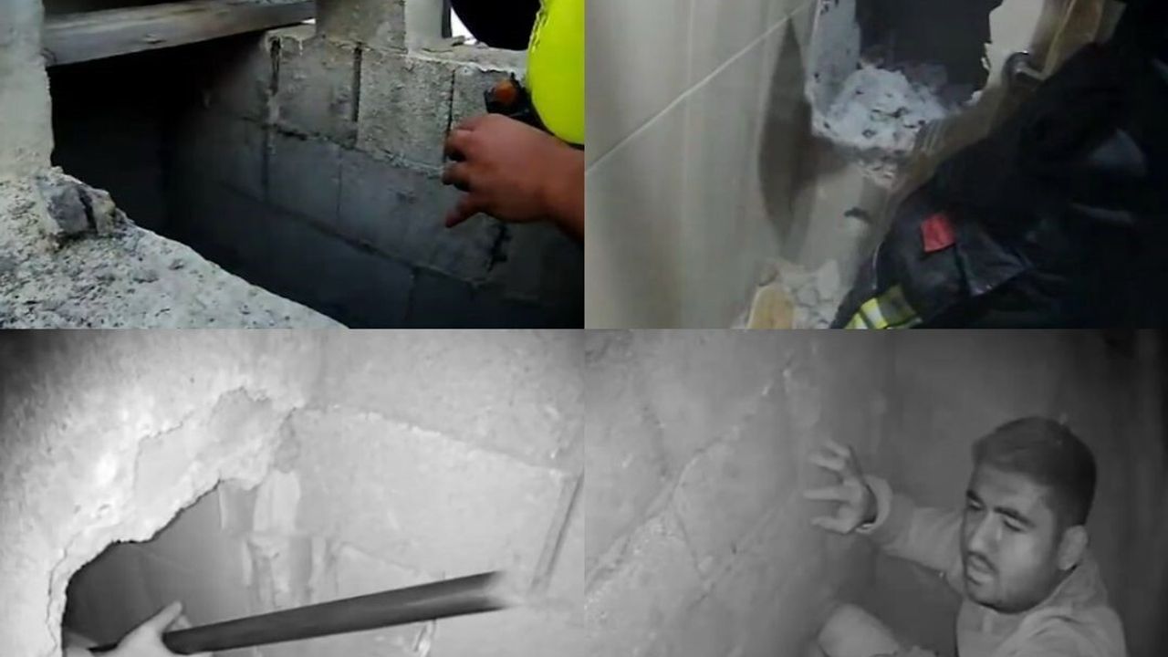 Mersin'de havalandırma boşluğuna düşen işçi itfaiye müdahalesiyle kurtarıldı