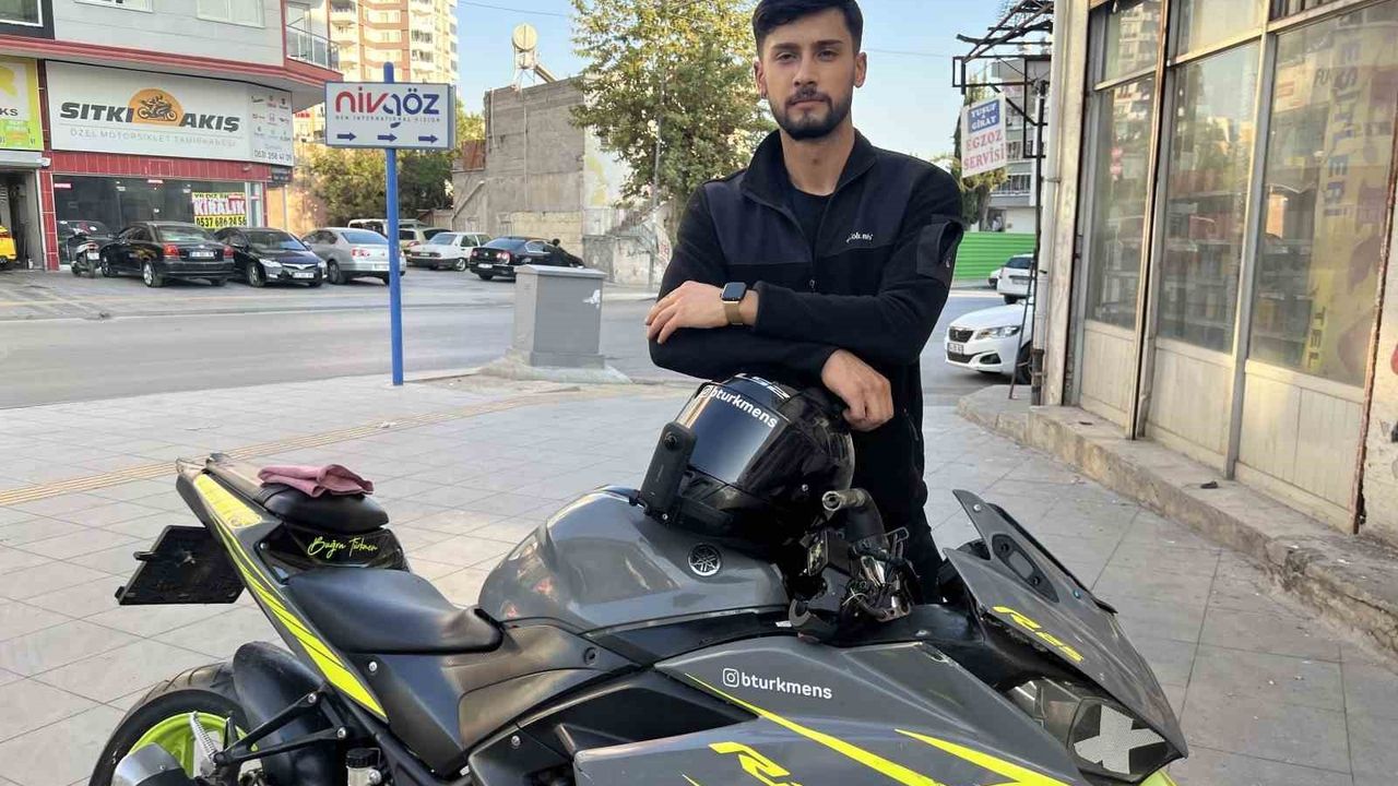 Mersin’de peş peşe kazalara rağmen motosiklet tutkusunu sürdürüyor