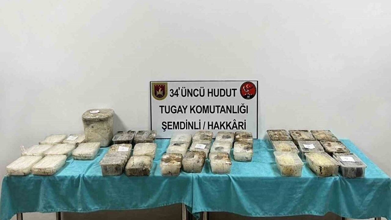 MSB: İran hudut hattında 3 çuvalda 81.133 gram uyuşturucu tespit edildi
