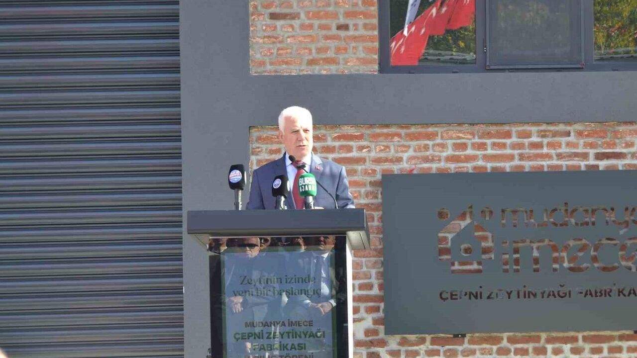 Mudanya İmece Zeytinyağı Fabrikası hizmete açıldı