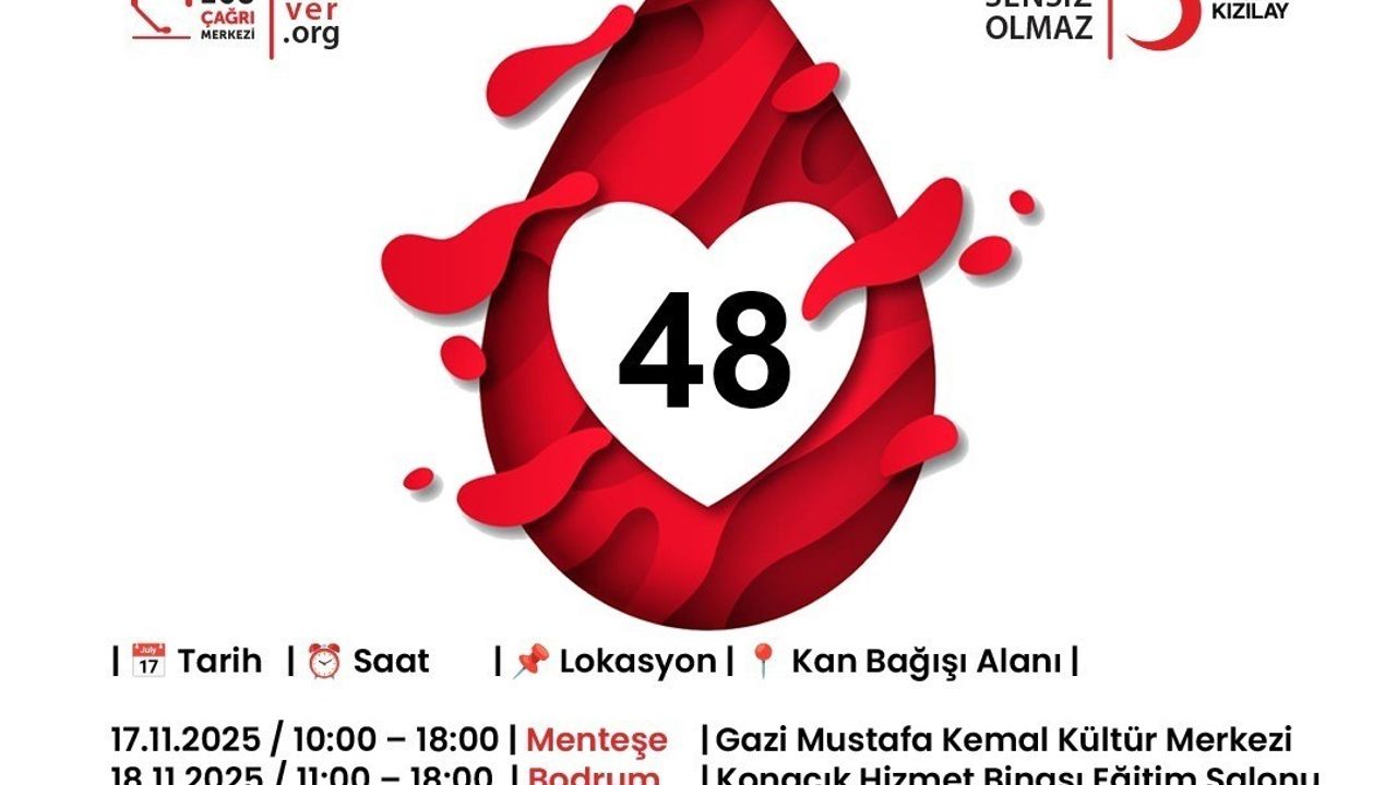 Muğla Büyükşehir Belediyesi'nden Kızılay için kapsamlı kan bağışı kampanyası