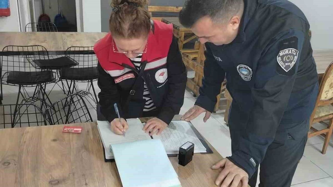 Muratlı’da ortak gıda denetimi: Hazır yiyecek işletmeleri incelendi