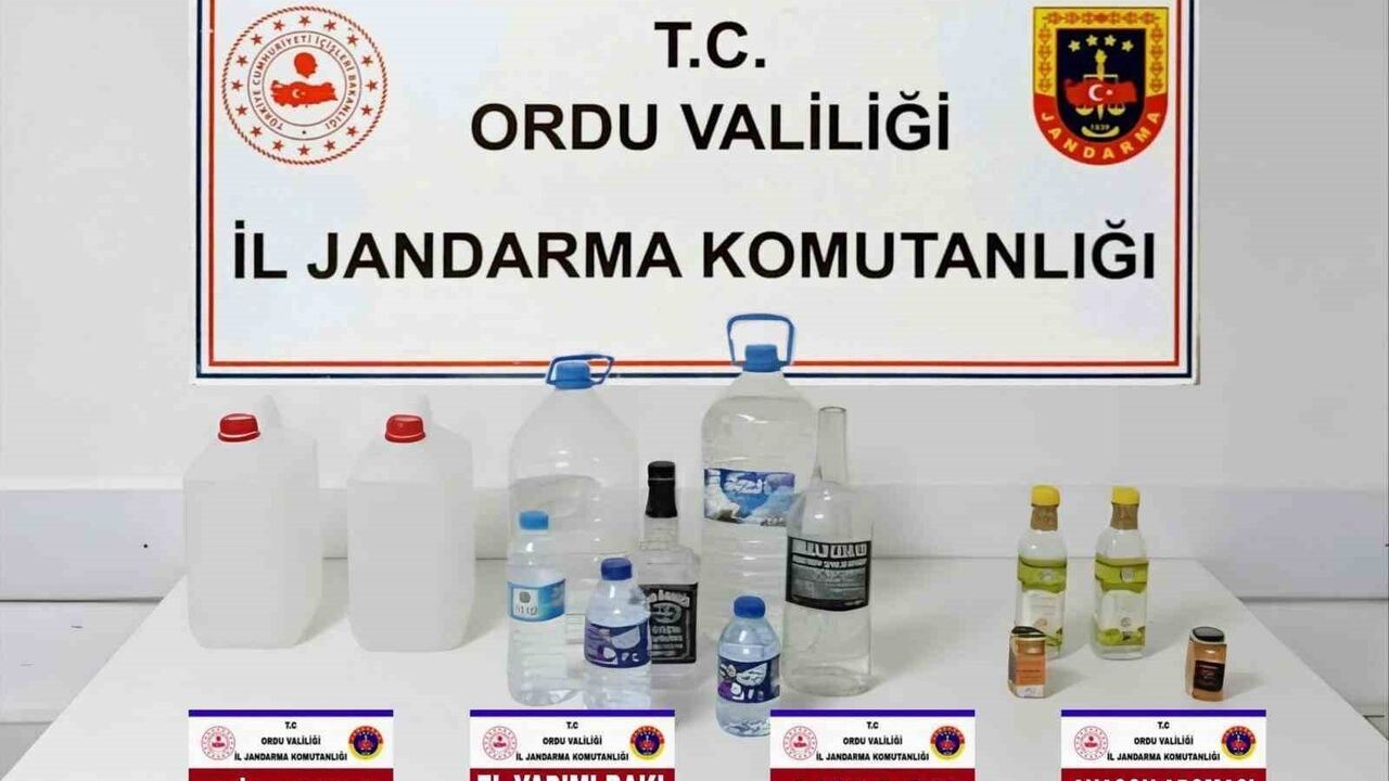 Ordu Jandarması yılbaşı öncesi sahte ve kaçak alkol denetimlerini sıkılaştırdı