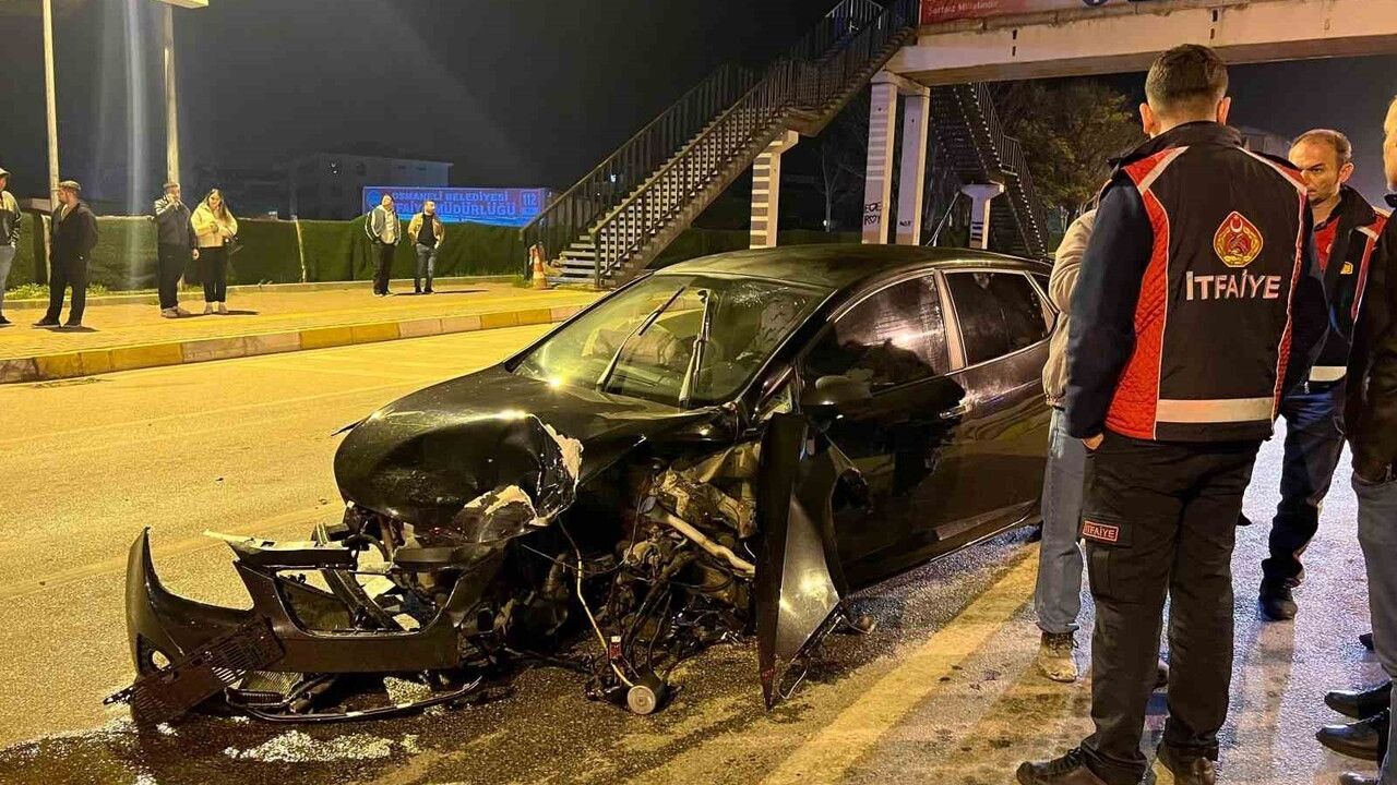 Osmaneli'de trafik kazası: sürücü yaralandı