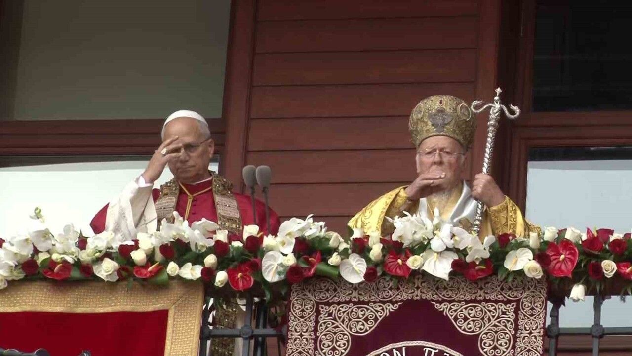 Papa 14. Leo ve Fener Rum Patriği Bartholomeos Aya Yorgi Kilisesi'nde Birlik Mesajı Verdi