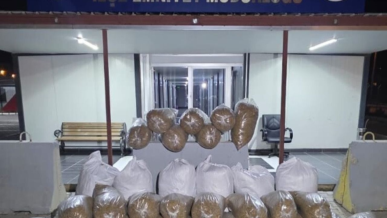 Pazarcık'ta 449 kilogram kaçak tütün ele geçirildi