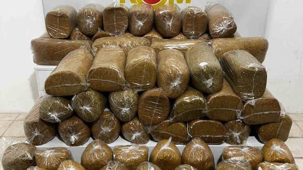 Samsun'da minibüste 290 kilogram kaçak tütün ele geçirildi