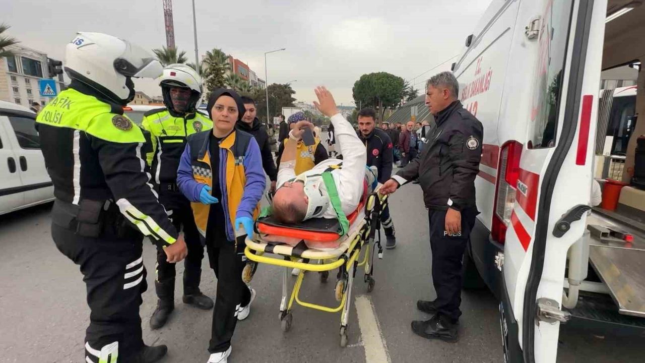 Samsun'da Motosiklet Kazası: Bir Yaralı