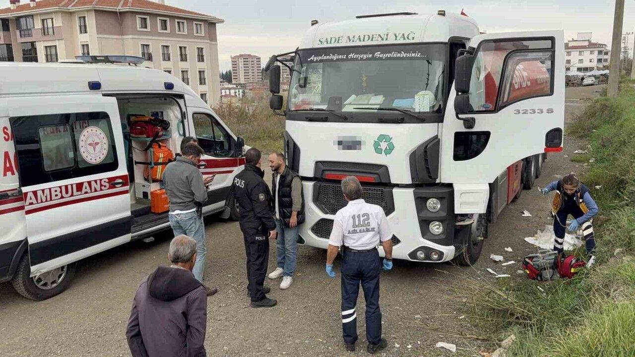 Samsun'da tanker sürücüsü park halindeki aracında ölü bulundu