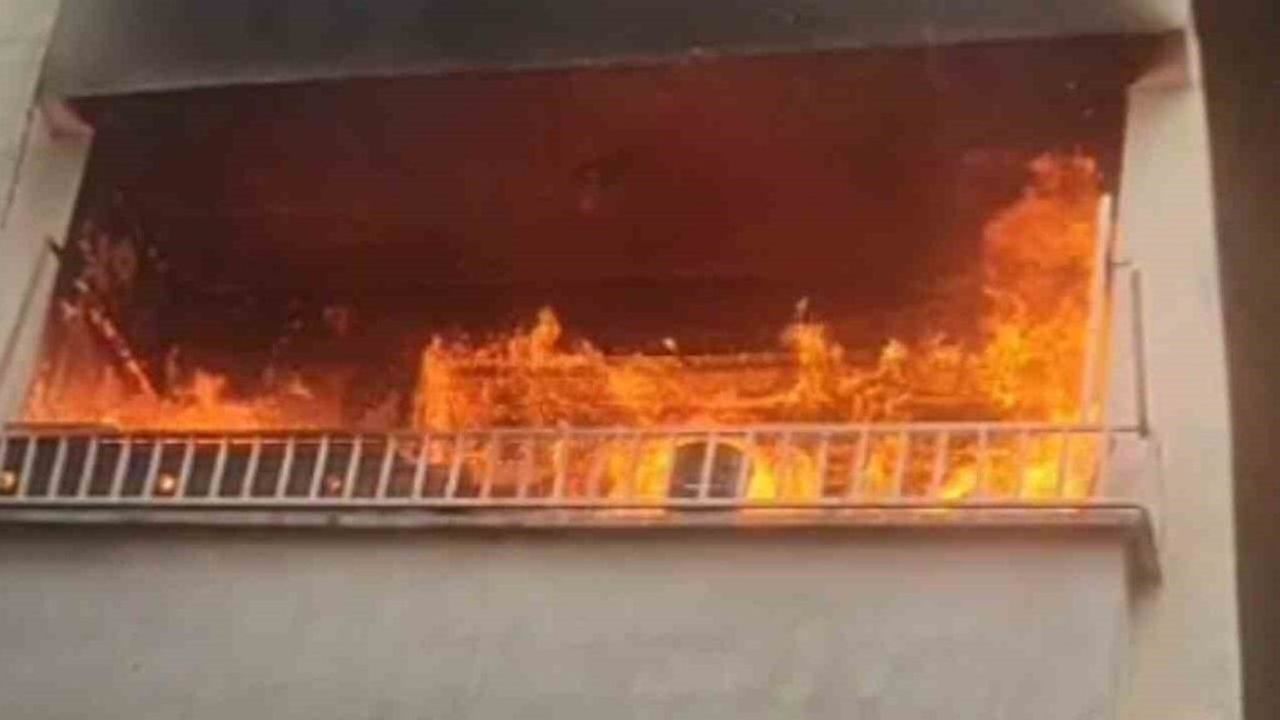 Şanlıurfa Birecik'te 5. katta çıkan yangın söndürüldü